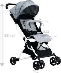 Buggy Kidsee Genius Grijs -Kinderwagens Kortingswinkel 1002x1200 3