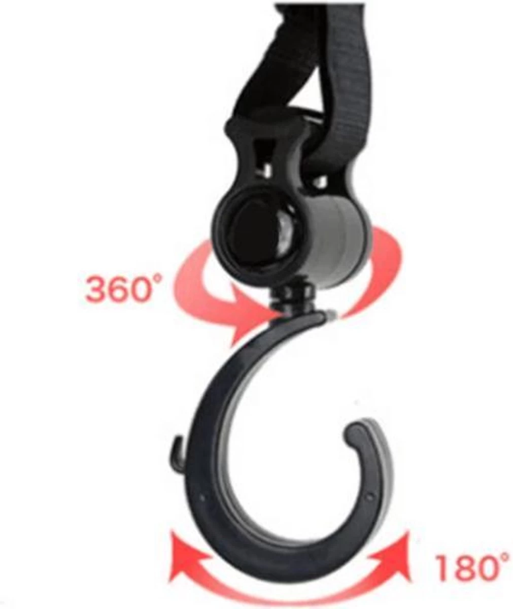 Baby Hangers Voor De Wandelwagen En Buggy + 2 Babylepels Cadeau - Nieuw In 2023 Met Verstevigde Draagbanden - 2 Stuks - De Flexibele Haken Draaien 360 Graden - Babytas Haak Voor Wandelwagen - 20 Kg Draagkracht 4 Baby Hangers Voor De Wandelwagen En Buggy + 2 Babylepels Cadeau - Nieuw In 2023 Met Verstevigde Draagbanden - 2 Stuks - De Flexibele Haken Draaien 360 Graden - Babytas Haak Voor Wandelwagen - 20 Kg Draagkracht - Afbeelding 4