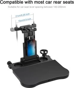 Multifunctionele Auto Tafel Voor Laptop Achterbank Snacks Fast Food Eetbak Drinken Computer Stoel Eettafel Beker Hoofdsteun Houder Klaptafel Stand Voor Telefoon & Tablet IPad -Kinderwagens Kortingswinkel 1013x1200