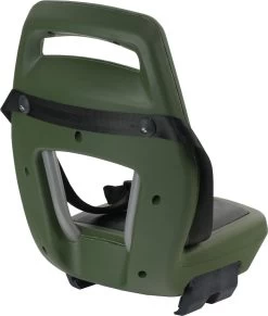 Qibbel 6+ Junior Fietsstoeltje Achter - Legergroen Met Zwart Kussentje -Kinderwagens Kortingswinkel 1019x1200 1