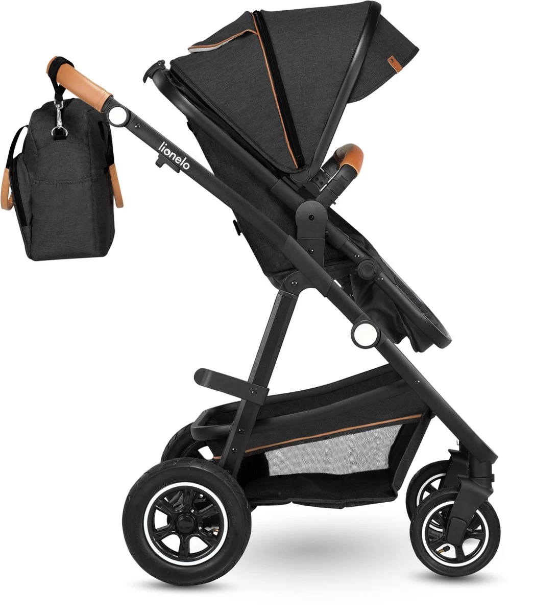 Lionelo Amber 3in1 - Kinderwagen - XXL SET - Incl. Autostoel - 0-22kg 4 Lionelo Amber 3in1 - Kinderwagen - XXL SET - Incl. Autostoel - 0-22kg - Afbeelding 4