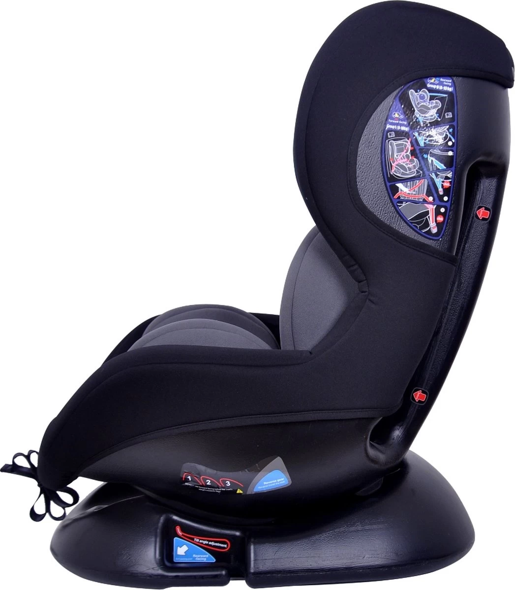 Ding Dano Autostoel - 0 Tot 18 Kg - Zwart/Grijs - Autostoel Groep 0/1 4 Ding Dano Autostoel - 0 Tot 18 Kg - Zwart/Grijs - Autostoel Groep 0/1 - Afbeelding 4