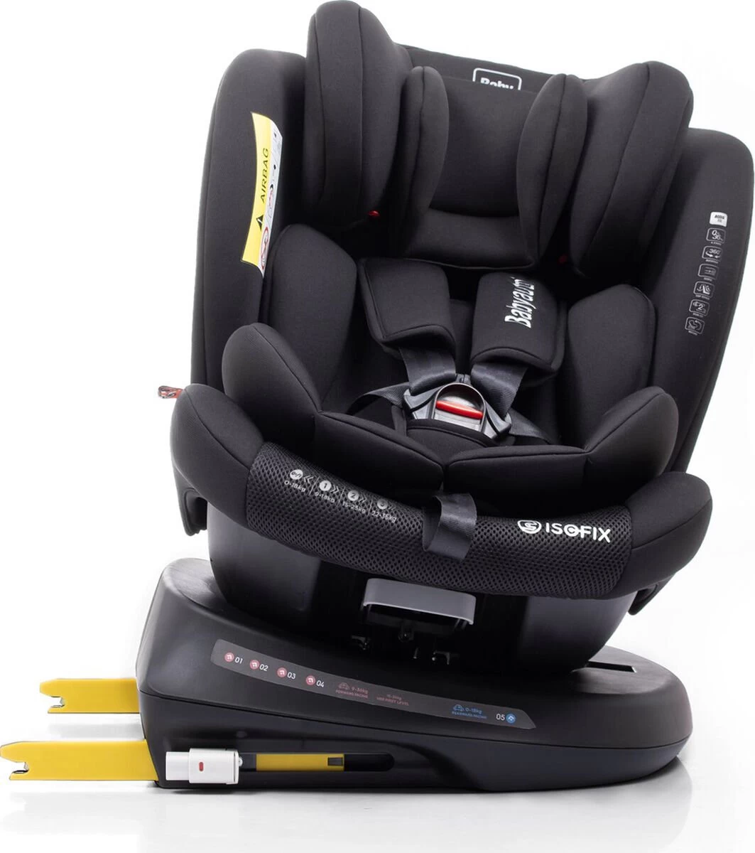 Autostoel Babyauto Rodia 360° Met Isofix - Groep 0+/1/2/3 Zwart (0-36kg) 14 Autostoel Babyauto Rodia 360° Met Isofix - Groep 0+/1/2/3 Zwart (0-36kg) - Afbeelding 14