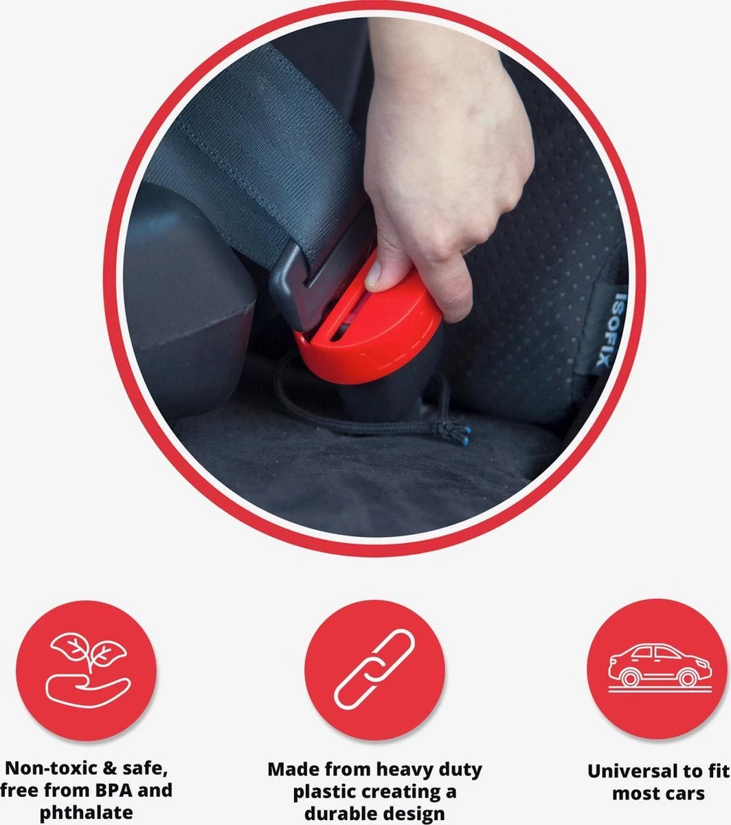 1st - Wididi Autogordel Slot – Bescherm Je Kind Tegen Het Per Ongeluk Losmaken Van De Gordel - Stevig En Duurzaam Kunststof – Universeel Ontwerp 6 1st - Wididi Autogordel Slot – Bescherm Je Kind Tegen Het Per Ongeluk Losmaken Van De Gordel - Stevig En Duurzaam Kunststof – Universeel Ontwerp - Afbeelding 6