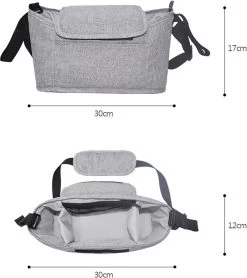 3 In 1 Kinderwagen Tas Universele Wandelwagen | Luiertas Draagtas Reistas Met Fles En Bekerhouder | - Zwart 20 3 In 1 Kinderwagen Tas Universele Wandelwagen | Luiertas Draagtas Reistas Met Fles En Bekerhouder | - Zwart -Kinderwagens Kortingswinkel 1066x1200