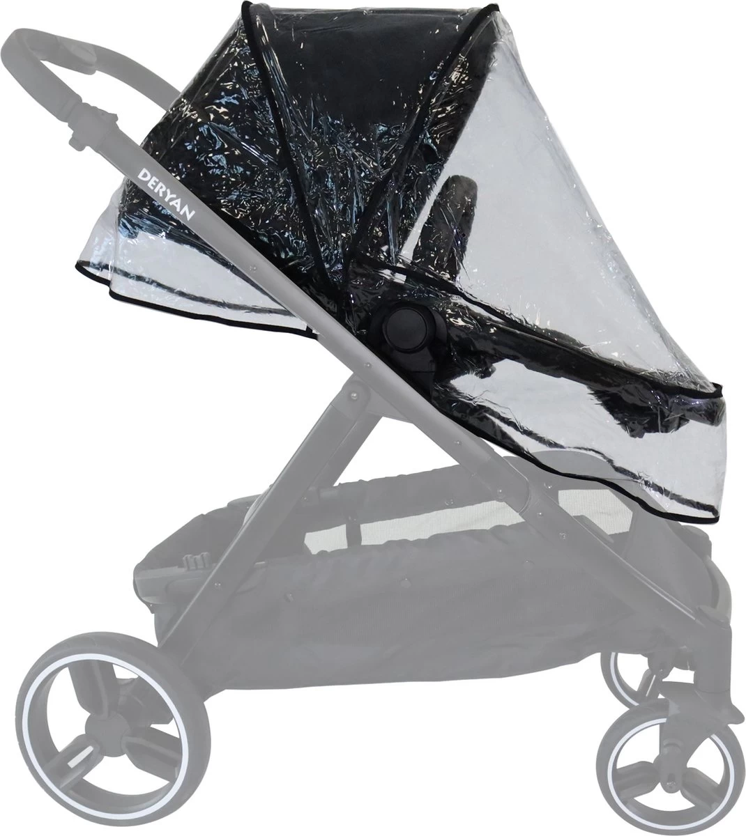 Deryan Evy Buggy Regenhoes - Transparant Regenscherm Voor Kinderwagen - Regenkap 2 Deryan Evy Buggy Regenhoes - Transparant Regenscherm Voor Kinderwagen - Regenkap - Afbeelding 2