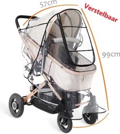 Achilles Universele Regenhoes Kinderwagen (2023 Model)– Buggy Hoes Universeel – Tegen Regen & Miezer -Kinderwagens Kortingswinkel 1071x1200 2