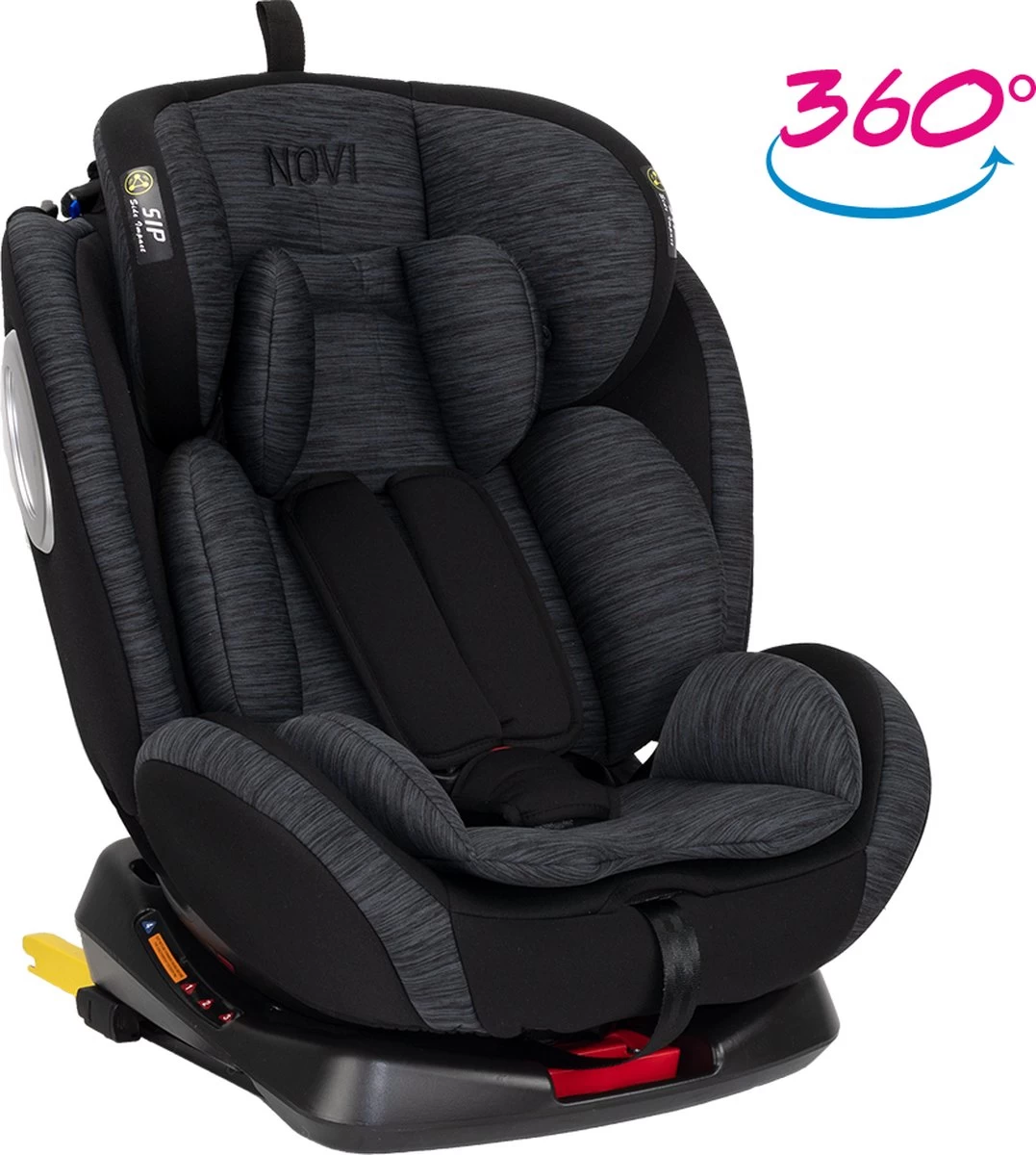 Autostoel Novi Baby® Goliath Go 0-1-2-3 Isofix Rotation Black/Grey 1 Autostoel Novi Baby® Goliath Go 0-1-2-3 Isofix Rotation Black/Grey