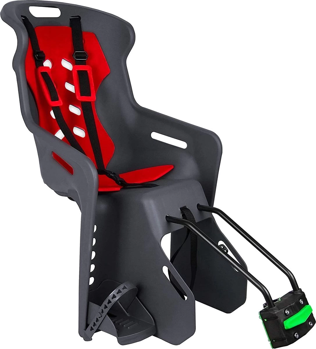 Brioso Fietsstoeltje Achter - Achterzitje Fiets - Kinderzitje Fiets - Zwart/rood 1 Brioso Fietsstoeltje Achter - Achterzitje Fiets - Kinderzitje Fiets - Zwart/rood