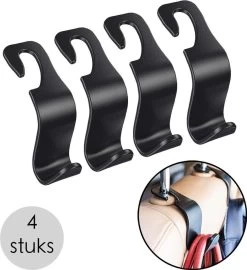 Merkloos Auto Kapstok - Opberghaak - Tashouder - Zwart - 4 Stuks -Kinderwagens Kortingswinkel 1098x1200 1