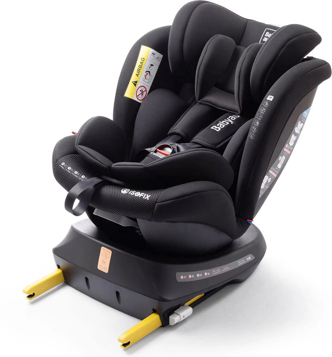 Autostoel Babyauto Rodia 360° Met Isofix - Groep 0+/1/2/3 Zwart (0-36kg) 16 Autostoel Babyauto Rodia 360° Met Isofix - Groep 0+/1/2/3 Zwart (0-36kg) - Afbeelding 16