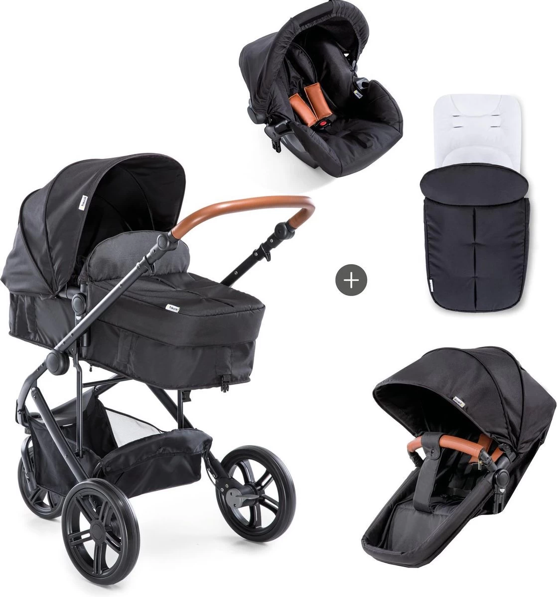 Hauck Pacific 3 Shop N Drive Kinderwagen - Caviar 1 Hauck Pacific 3 Shop N Drive Kinderwagen - Caviar