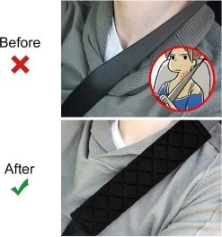 BOTC Gordelhoezen - Schouderhoezen - Gordelkussen - Auto Gordel Beschermer - 2 Stuks Gordelbeschermer - Universele Autogordel Cover -Kinderwagens Kortingswinkel 1123x1200