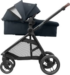 Maxi-Cosi Zelia³ Kinderwagen - Essential Graphite (zwart Frame + Bruin Leer) -Kinderwagens Kortingswinkel 1127x1200