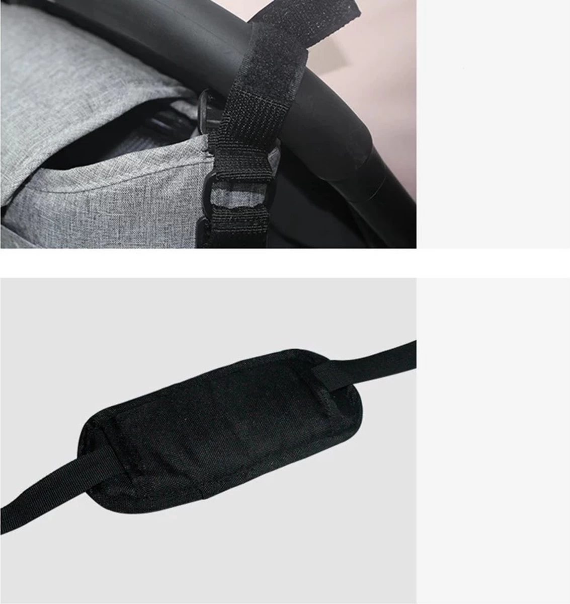 3 In 1 Kinderwagen Tas Universele Wandelwagen | Luiertas Draagtas Reistas Met Fles En Bekerhouder | - Zwart 4 3 In 1 Kinderwagen Tas Universele Wandelwagen | Luiertas Draagtas Reistas Met Fles En Bekerhouder | - Zwart - Afbeelding 4