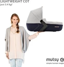 MUTSY - IGO - Kinderwagen - Onderstel: Heritage Green Blue I2 - Reiswieg: IGO Midnight -Kinderwagens Kortingswinkel 1144x1200 1