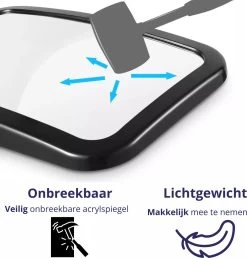 Nelbar Autospiegel Baby Verstelbaar – Achteruitkijkspiegel – Drempelproef – Baby Spiegel Auto Achterbank – Achteruitkijk Spiegel – 360 Graden Verstelbaar – XL Formaat -Kinderwagens Kortingswinkel 1148x1200 3