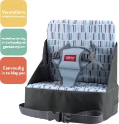 Nuby - Booster Seat - Kinderzitje - Grijs - 9m+ -Kinderwagens Kortingswinkel 1160x1200 1