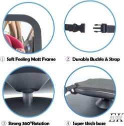 Merkloos EK Boutique 'autostoel Spiegel' 'Autospiegel Baby 360°' 'Achterbankspiegel Kinderen' 'Baby Veiligheid Accessoires' 'Kinderspiegel' 'Autospiegel Baby Verstelbaar' -Kinderwagens Kortingswinkel 1177x1200 1