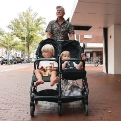 Deryan Luxe Rolo X2 Dubbele Buggy - Duo Buggy - Zwart -Kinderwagens Kortingswinkel 1198x1200 10