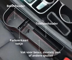MOVENDO® - Luxe Auto Organizer Bestuurder En Bijrijder - Autostoel Opbergdoos Met Bekerhouder - Opbergen Auto Accessoires - Auto Accessories - Smartphone Telefoon Houder Geschikt Voor Tablet IPad Samsung Tab En Nintendo Switch - Cadeautje -Kinderwagens Kortingswinkel 1200x1000 11