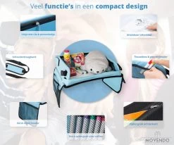 ‘’MOVENDO’’ Reistafel Voor Auto Kinderen – Autotafel – Speeltafel Auto – Travel Tray – Tekentafel – Opvouwbaar Met Tablethouder - Blauw -Kinderwagens Kortingswinkel 1200x1000 13