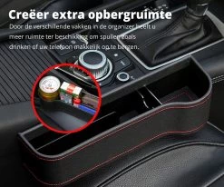 MOVENDO® - Luxe Auto Organizer Bestuurder En Bijrijder - Autostoel Opbergdoos Met Bekerhouder - Opbergen Auto Accessoires - Auto Accessories - Smartphone Telefoon Houder Geschikt Voor Tablet IPad Samsung Tab En Nintendo Switch - Cadeautje -Kinderwagens Kortingswinkel 1200x1000 9