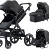 Loft Home Luxe 3-in-1 Kinderwagen - Wandelwagen - Autostoeltje - Buggy - Inklapbaar - Zwart - 0-36 Maanden