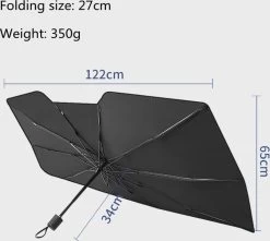 TDR - Zonnescherm / Autoparaplu - Binnenkant Voorruit Auto - Opvouwbaar - Hitte En UV Bescherming - 122 X 65 Cm -Kinderwagens Kortingswinkel 1200x1076 1