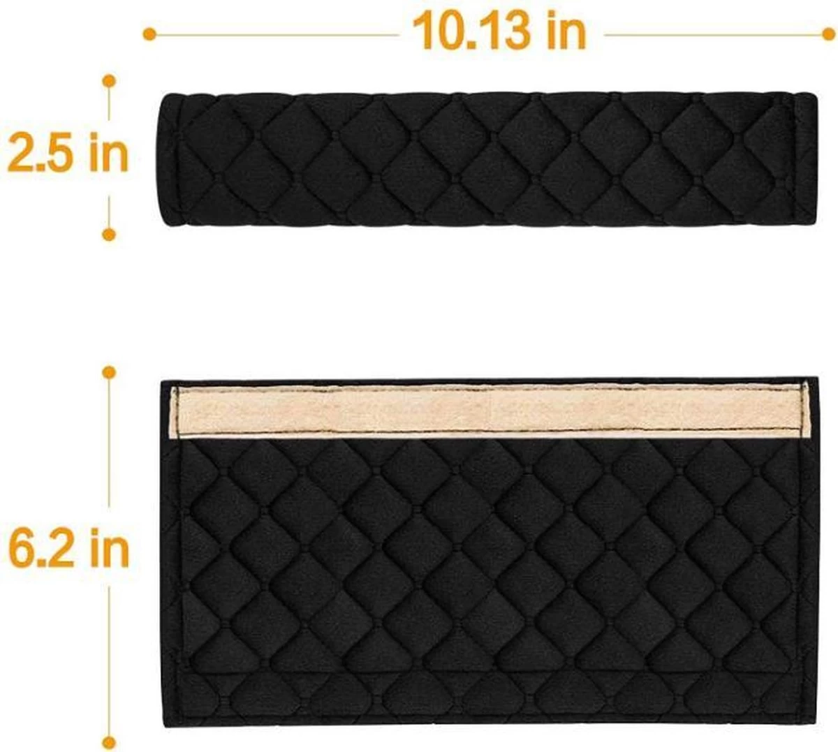 Merkloos Luxe Gordelhoes - Auto Gordelbeschermer - Gordelkussen - Zwart - 2 Stuks Gordelbeschermers 2 Merkloos Luxe Gordelhoes - Auto Gordelbeschermer - Gordelkussen - Zwart - 2 Stuks Gordelbeschermers - Afbeelding 2