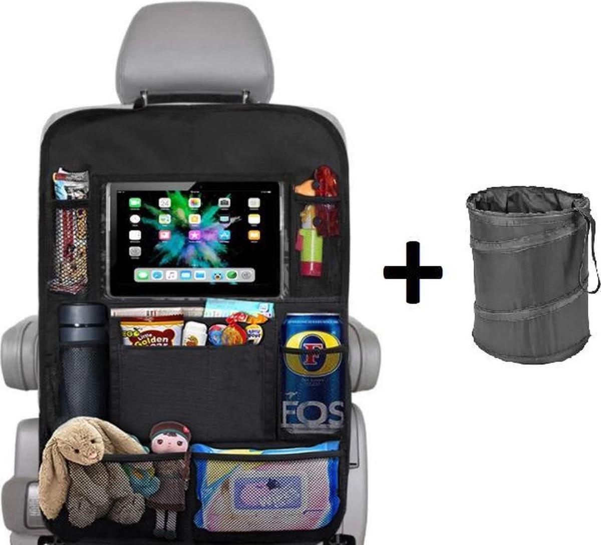 Merkloos Autostoel Organizer + Opvouwbare Mini Prullenbak Bundel - Musthave Voor Uw Autovakantie! - IPad/Tablet Houder - Opvouwbaar - Inklapbaar - Rugleuning - Auto Opbergsysteem - Kinderen - Waterafstotend - Prullenmand - Licht - Opberg - Universeel - Handig 1 Merkloos Autostoel Organizer + Opvouwbare Mini Prullenbak Bundel - Musthave Voor Uw Autovakantie! - IPad/Tablet Houder - Opvouwbaar - Inklapbaar - Rugleuning - Auto Opbergsysteem - Kinderen - Waterafstotend - Prullenmand - Licht - Opberg - Universeel - Handig