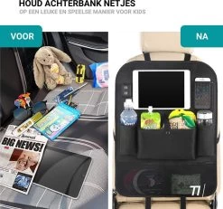 TIKKENS® Auto Organizer Met USB Oplaadpunten Stoel - Tablet Houder - Zwart - - Universeel - Autostoel Beschermer Voor Baby En Kinderen 9 TIKKENS® Auto Organizer Met USB Oplaadpunten Stoel - Tablet Houder - Zwart - - Universeel - Autostoel Beschermer Voor Baby En Kinderen -Kinderwagens Kortingswinkel 1200x1124 3