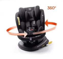 Autostoel Babyauto Rodia 360° Met Isofix - Groep 0+/1/2/3 Zwart (0-36kg)
