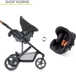 Hauck Pacific 3 Shop N Drive Kinderwagen - Caviar 27 Hauck Pacific 3 Shop N Drive Kinderwagen - Caviar -Kinderwagens Kortingswinkel 1200x1141