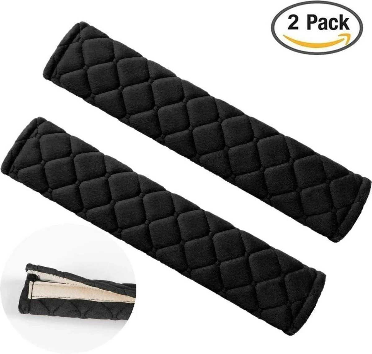 Merkloos Gordelbeschermer Sets Zwart Auto Autostoel Vrachtwagen Safety Belt Cushion Pads 3 Merkloos Gordelbeschermer Sets Zwart Auto Autostoel Vrachtwagen Safety Belt Cushion Pads - Afbeelding 3