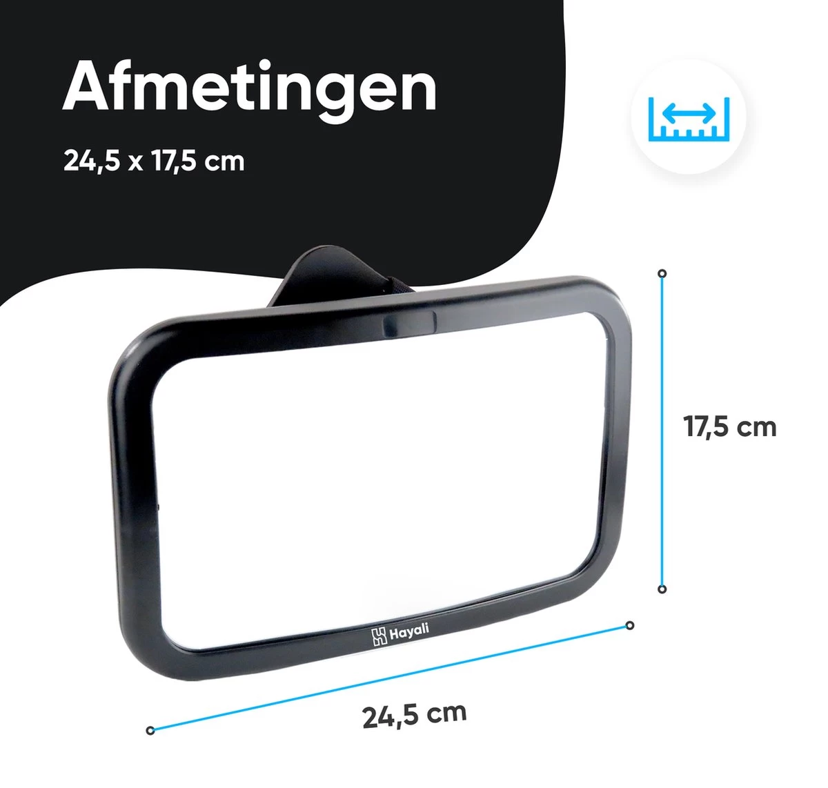 Autospiegel Baby 360° Verstelbaar Voor Hoofdsteun Autostoel -Achteruitkijkspiegel XL- Achterbankspiegel Kinderen -Baby Veiligheid Accessoires - Zwart 3 Autospiegel Baby 360° Verstelbaar Voor Hoofdsteun Autostoel -Achteruitkijkspiegel XL- Achterbankspiegel Kinderen -Baby Veiligheid Accessoires - Zwart - Afbeelding 3