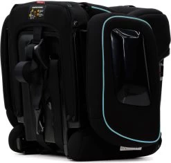 Hamilton By Yoop Cabrio Premium Opvouwbare Autostoel – Veilig, Comfortabel En Lichtgewicht Autozitje – Groep I, II, III Autostoeltje Voor 9 Maanden Tot 12 Jaar – Neon Blauw – ISOFIX Kliksysteem - 1e Opvouwbare Autostoel Ter Wereld - Zwart/Neon Blauw -Kinderwagens Kortingswinkel 1200x1145