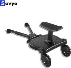 Merkloos Meerijdplankje Universeel Buggy/Kinderwagen - Kinderwagen Accessoire Met Afneembaar Zitje Van Hoogwaardige Kwaliteit - Verstelbaar Meerijdplankje -Kinderwagens Kortingswinkel 1200x1151 1