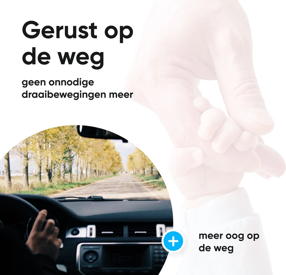 Autospiegel Baby 360° Verstelbaar Voor Hoofdsteun Autostoel -Achteruitkijkspiegel XL- Achterbankspiegel Kinderen -Baby Veiligheid Accessoires - Zwart 4 Autospiegel Baby 360° Verstelbaar Voor Hoofdsteun Autostoel -Achteruitkijkspiegel XL- Achterbankspiegel Kinderen -Baby Veiligheid Accessoires - Zwart - Afbeelding 4