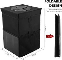 Merkloos Auto Afvalbak - Auto Accessories - Prullenbak Auto - Lekvrije Auto Vuilniszak Met Opbergzakken Multifunctioneel -Kinderwagens Kortingswinkel 1200x1155 2