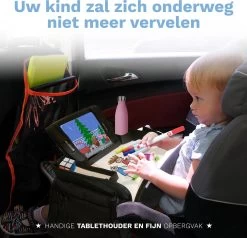 Blyzi - Reistafel Auto Met Tablethouder – Opvouwbaar – Speeltafel Voor Onderweg – Auto Organizer – Tekentafel - Zwart -Kinderwagens Kortingswinkel 1200x1156 4