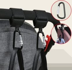 Tashaken Tassenhaak Kinderwagen Fiets Accessoire Haak Tas Hanger Boodschappen Haak Metaal 2 Stuks - Anti Diefstal - Extra Stevig - Goedkoop - Gratis Verzending