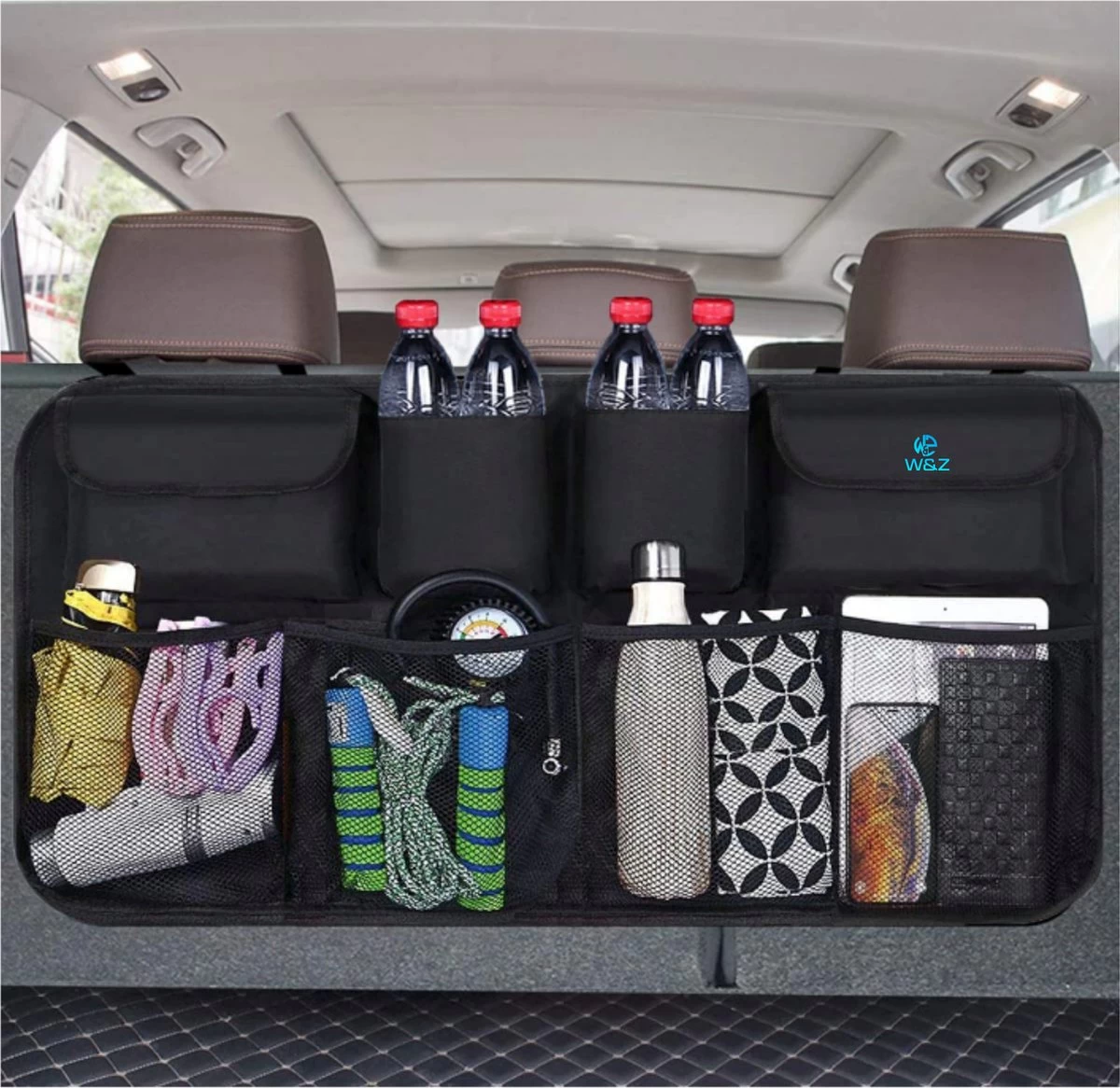 W&Z® Auto Organizer - Autostoel Organizer - Kofferbak Organizer - Zwart 1 W&Z® Auto Organizer - Autostoel Organizer - Kofferbak Organizer - Zwart