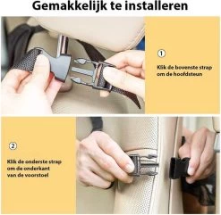 Merkloos Autostoel Organizer De Luxe, Auto Organizer Voor Baby En Kinderen, Met Tablethouder Voor O.a. IPad -Kinderwagens Kortingswinkel 1200x1169 3