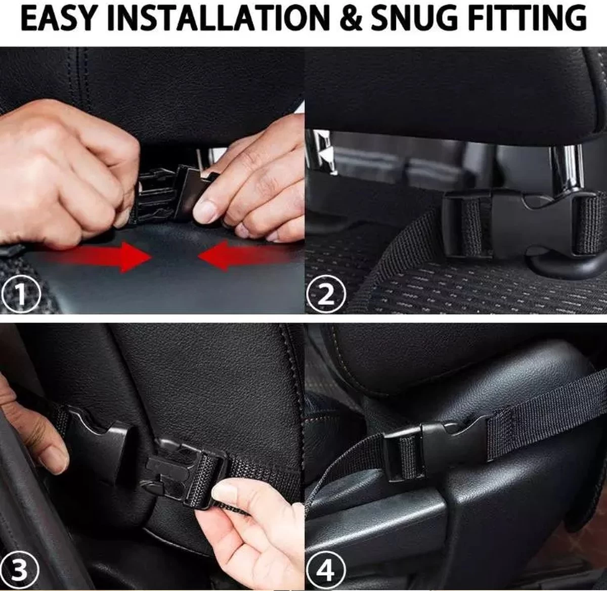 Venneweide - Luxe En Degelijke Autostoel Organizer Met Tablethouder - Auto Organizer - Voor Baby En Kinderen - Veel Opbergruimte - Geschikt Voor O.a. IPad - Topkwaliteit - Zwart 3 Venneweide - Luxe En Degelijke Autostoel Organizer Met Tablethouder - Auto Organizer - Voor Baby En Kinderen - Veel Opbergruimte - Geschikt Voor O.a. IPad - Topkwaliteit - Zwart - Afbeelding 3