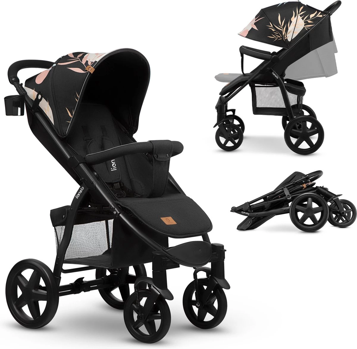 Lionelo Annet Plus - Kinderwagen 2in1 - Inklapsysteem - XXL Dakje - Tot 22 Kg 1 Lionelo Annet Plus - Kinderwagen 2in1 - Inklapsysteem - XXL Dakje - Tot 22 Kg