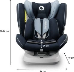 Lionelo Bastiaan One - Autostoel - 360° Met IsoFix (0-36kg) - Groep 0-1-2-3 Autostoel Voor Kinderen Van 0 Tot 12 Jaar -Kinderwagens Kortingswinkel 1200x1174