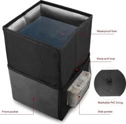 Merkloos Auto Afvalbak - Auto Accessories - Prullenbak Auto - Lekvrije Auto Vuilniszak Met Opbergzakken Multifunctioneel -Kinderwagens Kortingswinkel 1200x1175 1