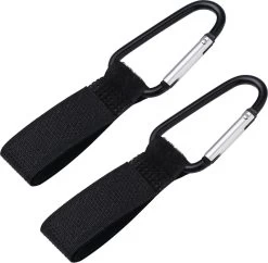 Merkloos Kinderwagen Haak - Tassenhaak - Boodschappenhaak - 2 Stuks - Zwart - Universele Haak - Buggyhaak - Kinderwagenhaak - Luiertashaak - Luiertas Haak -Kinderwagens Kortingswinkel 1200x1176