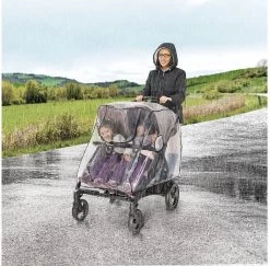 Reer - Regenhoes Tweelingwagen - Regenscherm Voor Dubbele Buggy En Kinderwagen - Hoes Voor Duo Buggy, Duowagen, Duo Kinderwagen - RainCover Twin -Kinderwagens Kortingswinkel 1200x1180 3